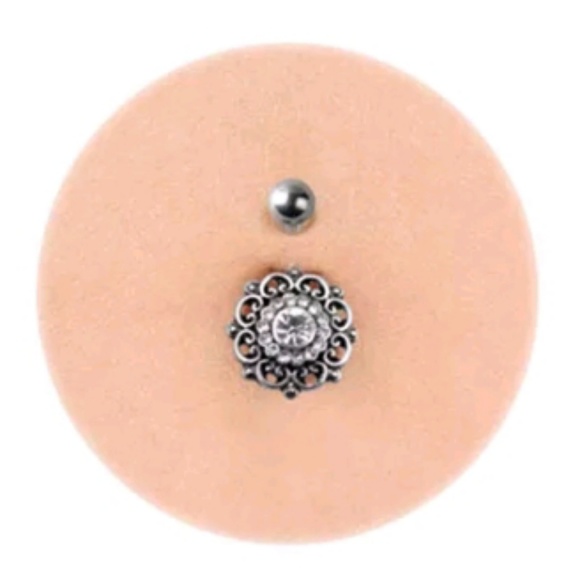 NEW Boho Rhinestone Belly Ring - Picture 3 of 5